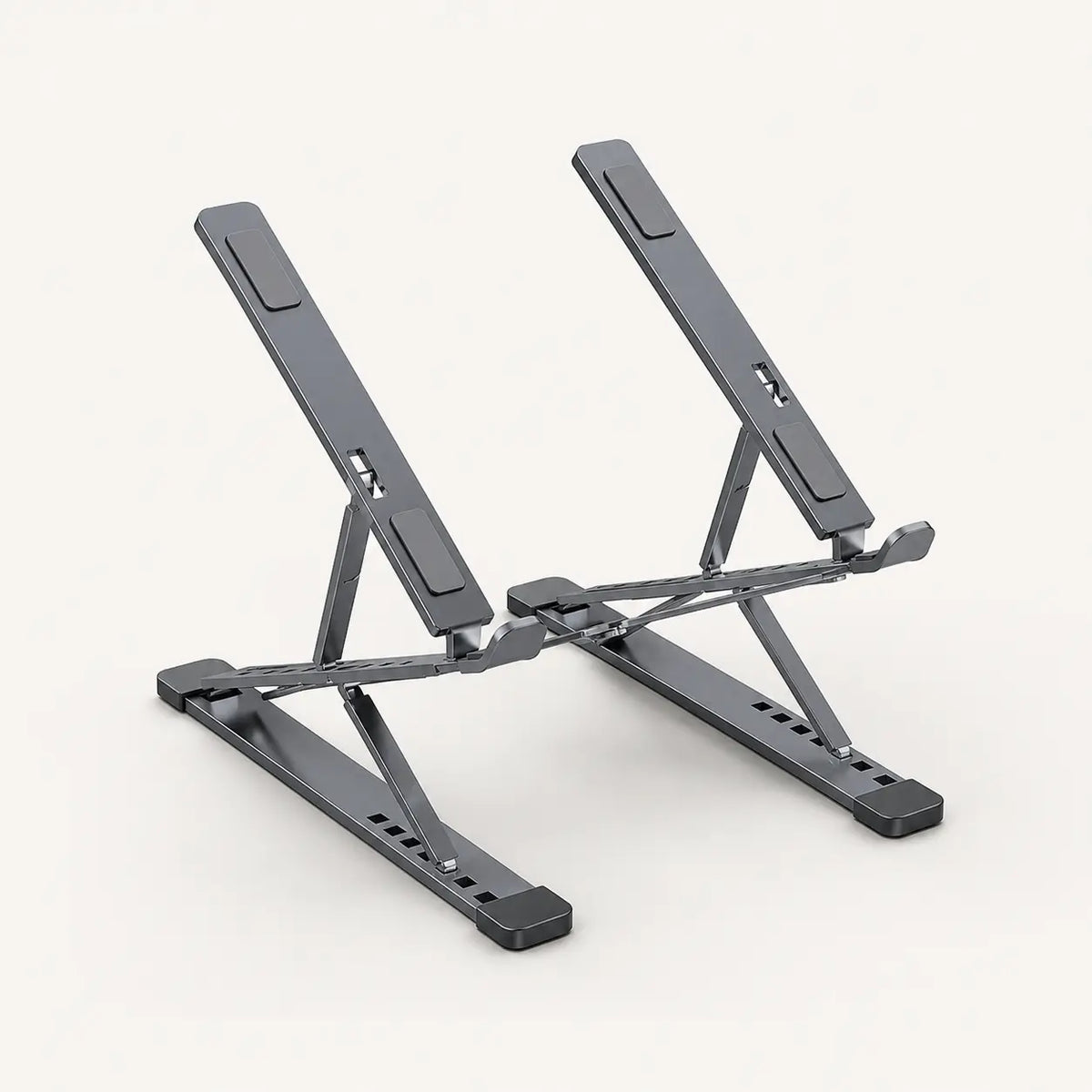 Support ordinateur portable N8 pliable et réglable en aluminium gris foncé